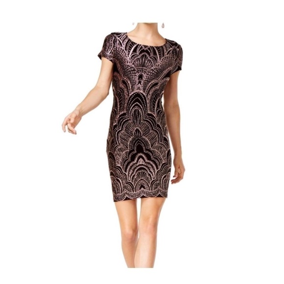 Jump Dresses & Skirts - JUMP Junior Navy Glitter Print T Shirt Dress